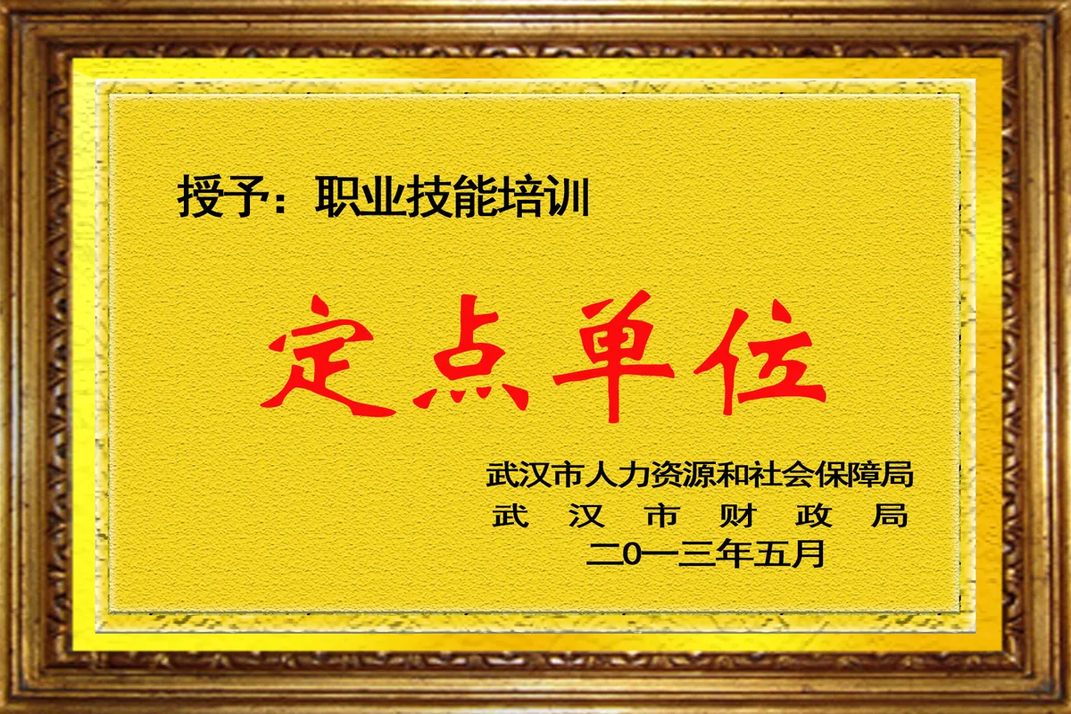 职业技能培训定点单位（武汉市人力资源和社会保障局、武汉市财政局）